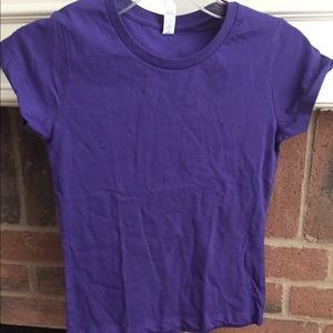 Purple Short Sleeve T Shirt Girls Sz Large 10-12